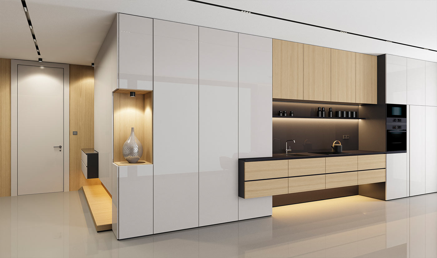Multi-Functional Matte Lacquer Storage Cabinet for Entryway and Buffet Area