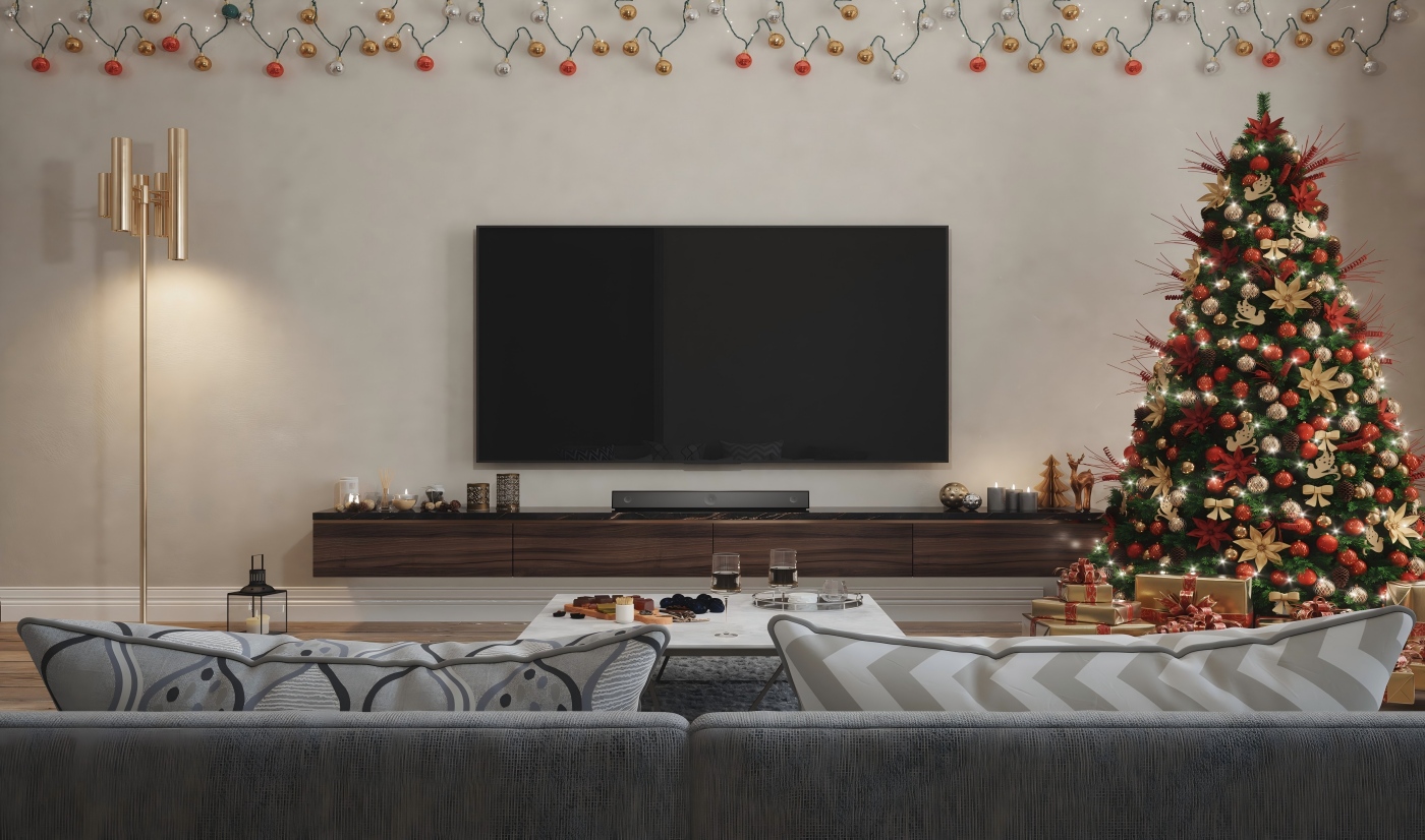 Modern Wood Grain TV Cabinets 