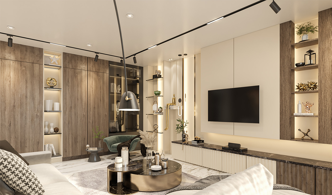 Modern High Gloss Lacquer Living Room TV Wall Cabinet System Design